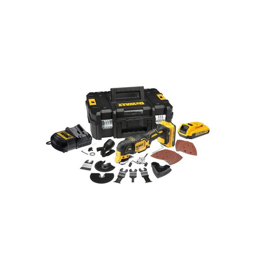 DEWALT | Brushless Multi Oscillation Tool 2 Battery 2.0 Ah + Charger 18V | DCS355D2-QW