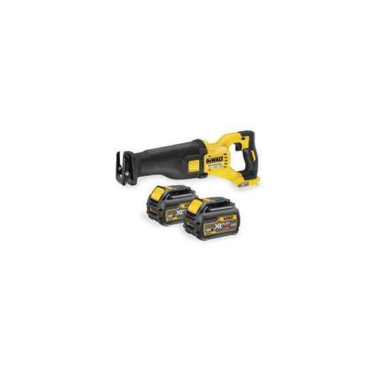 DEWALT | Flexvolt Reciprocating Saw 2 Battery 6.0 Ah + Charger + Kit Box 54V | DCS388T2-GB