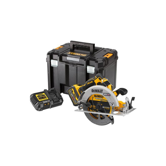 DEWALT | Brushless Circular Saw 7" 1 Battery 6.0Ah + Charger + Kit Box 18V | DCS573T1-GB