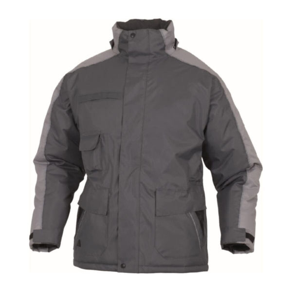 DELTAPLUS | Mens Nordland Pu-Coated Polyester Oxford Cold Storage Parka Grey