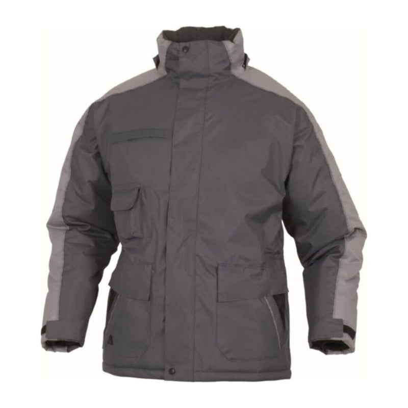 DELTAPLUS | Mens Nordland Pu-Coated Polyester Oxford Cold Storage Parka Grey