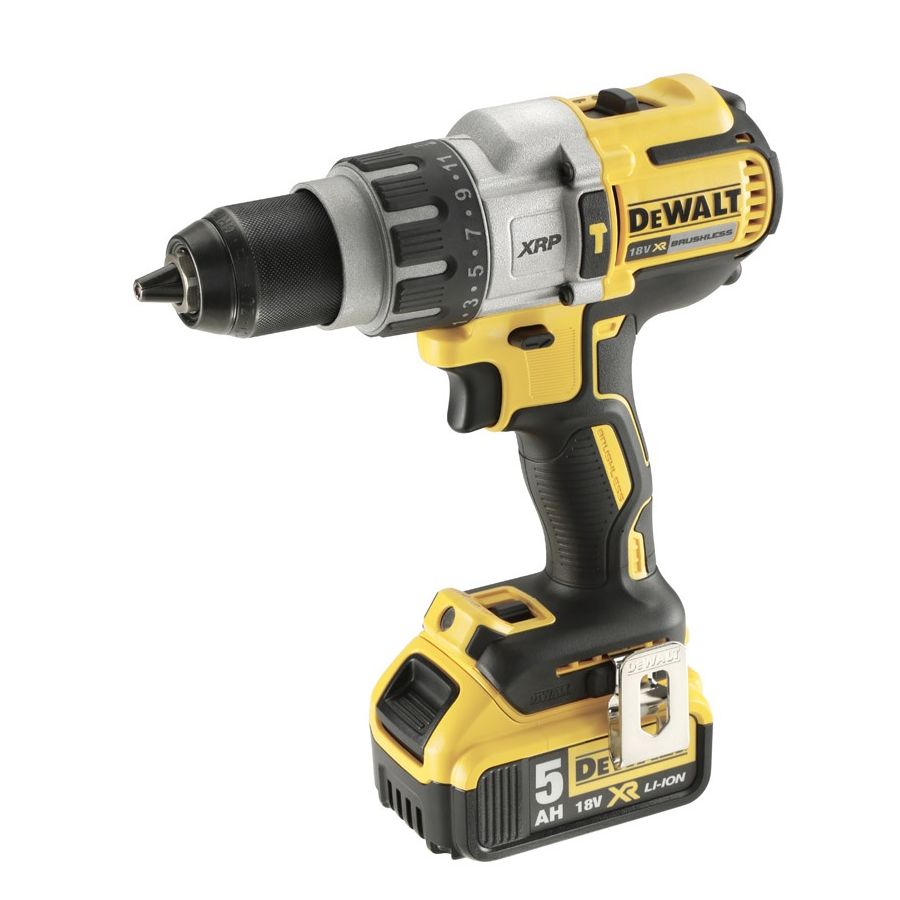 DEWALT | 18V XR Li-Ion Brushless Premium 13mm Hammer Drill Driver 5.0Ah | DCD996P2-B5