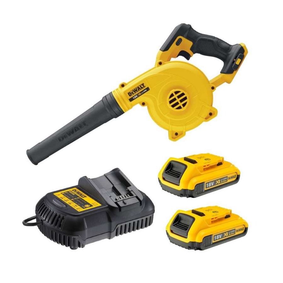 DEWALT | Cordless Blower 2 Battery 2.0Ah + Charger 18V | DCV100D2-GB