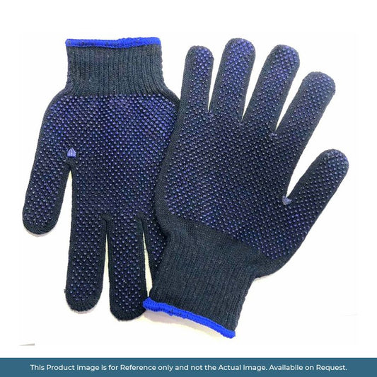 Double Sided Dotted Gloves Blue