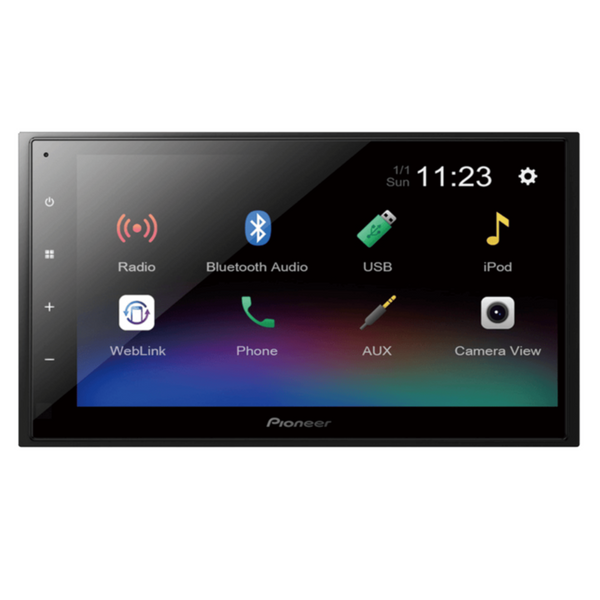 PIONEER | Car 6.8"inch AV Receiver with Mirroring by Weblink Cast | DMH-A345BT