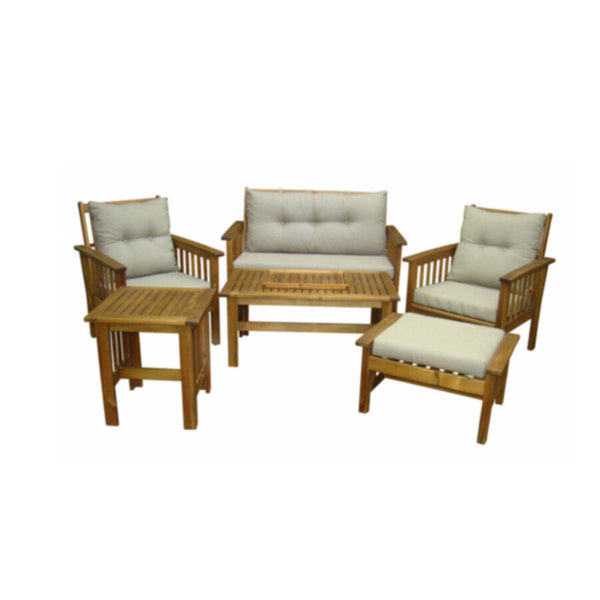 Wooden Sofa Set 3 Chairs & Table | DR-MOROCCO