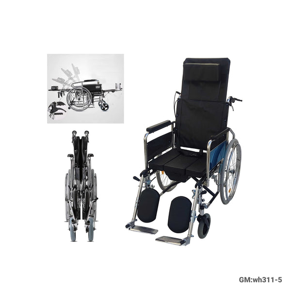 Full-Lying Foldable Wheelchair | wh311-5
