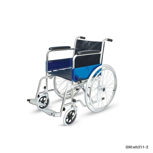 Folding Heavy Duty Steel Wheelchair | wh311-2
