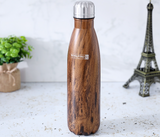 ROYALFORD | 500ml Stainless Steel Marble Design Vacuum Bottle Brown | RF9475