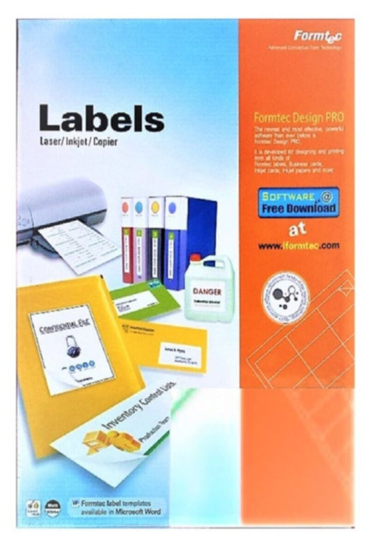 FORMTEC | Label 1400/105x40 Pkt=100 Sheet | FT-GS-1014