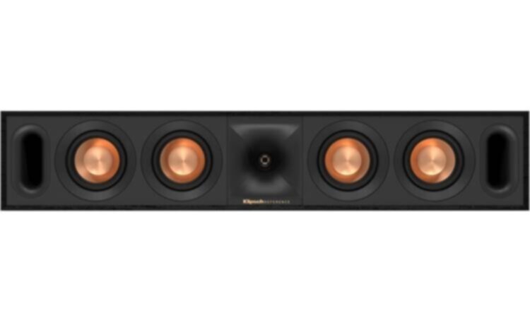 KLIPSCH | Center Channel Speaker Single Black Textured Wood Grain Vinyl | R-30C