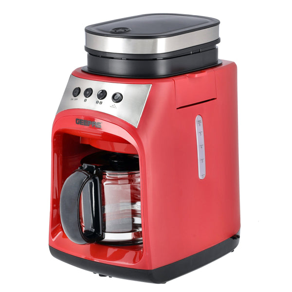 GEEPAS | Grinder & Drip Coffee Maker 0.6Ltr 4 Cups | GCM41512