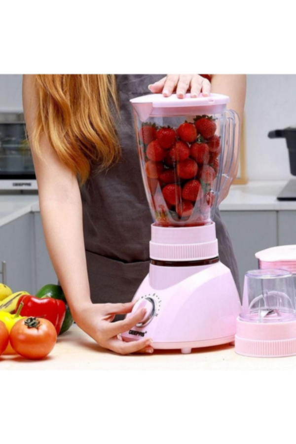 GEEPAS | 3 In 1 Blender Green 400 Watts 1.6 Liters | GSB1514