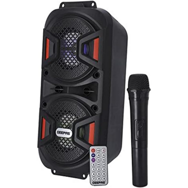 GEEPAS | Rechargeable Portable Speaker with 1500 MAh Huge Battery | GMS11187