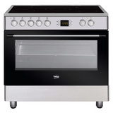 BEKO | Ceramic Electric Cooker 5 Ceramic Hob 90x90x60 cm | GM17300GXNS