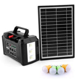 GEEPAS | Power Caster 4 LED Bulb Solar Panel 12V/7000mAh | GPS5593