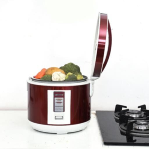 GEEPAS | Stainless Steel Rice Cooker 1.5Ltr Red | GRC4328