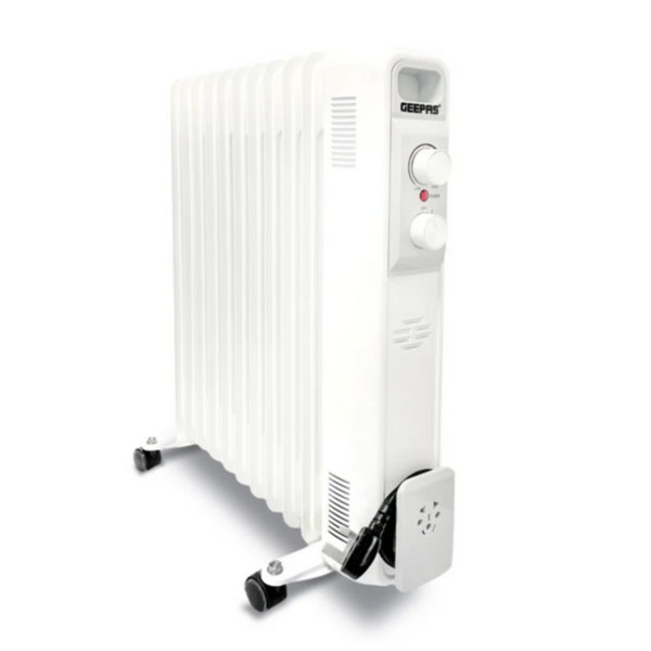 GEEPAS | 11Fin Oil Filed Radiator Heater 2500W | GRH28534UK