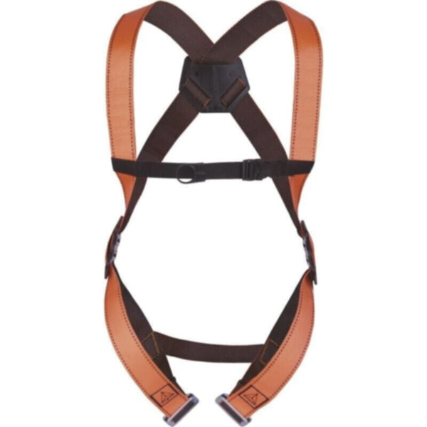 DELTAPLUS | Fall Arrester HEVO Harness 1 Back Anchorage Point Orange/Black