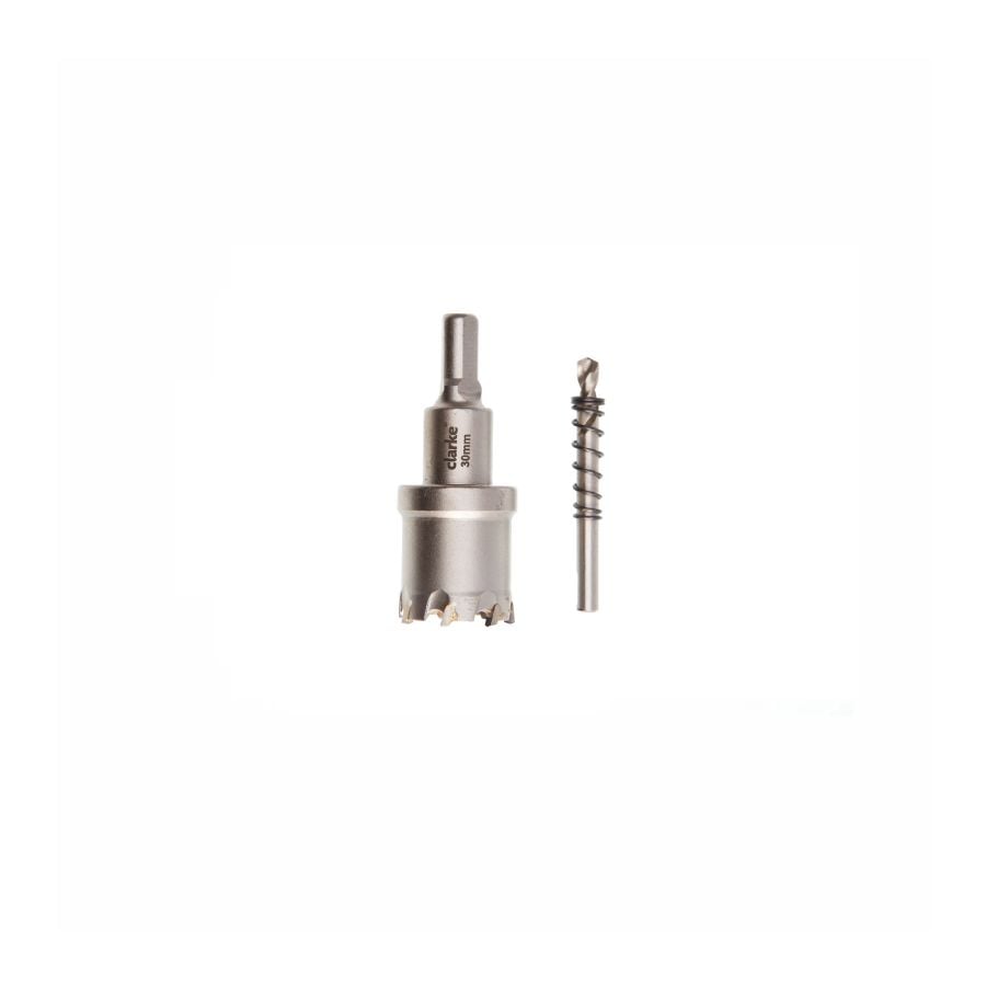 CLARKE | Hole Saw Stainless Steel 22mm Tungsten Carbide Tipped Teeth With Pilot Bit | HS22SSC