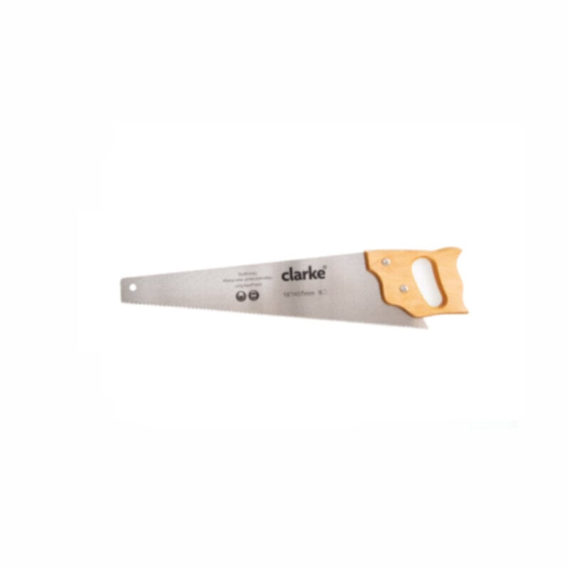 CLARKE | Wood Hand Saw 24 Inch Hardwood Handle with Comfort and Control | HS24C