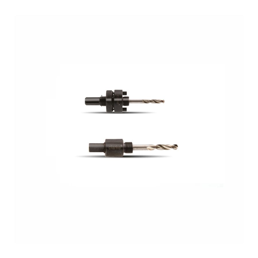 CLARKE | Hole Saw Arbor A4 Compatible with 1/4" Pilot Drill, Black Color Head | HSAA4CL