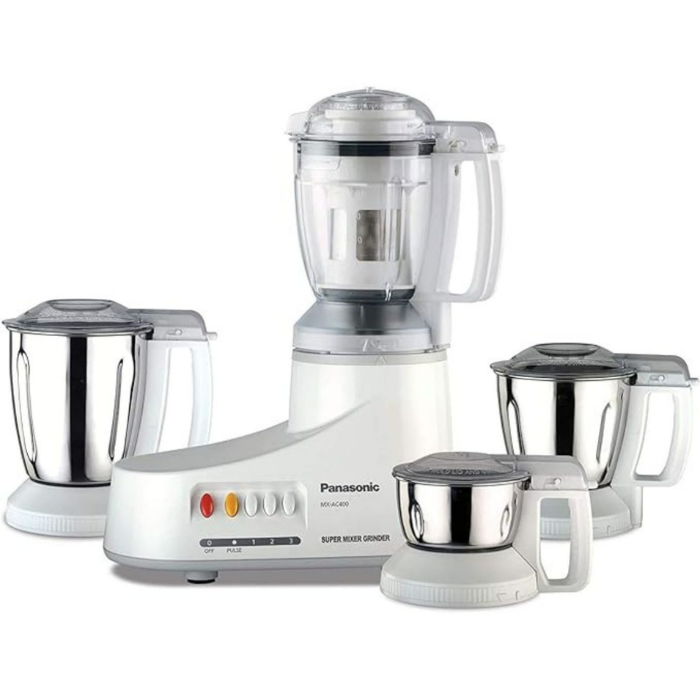 PANASONIC | 1000W Mixer Grinder with 4 Jars White MX-AC400WTZ | APAKAAC400WTZ
