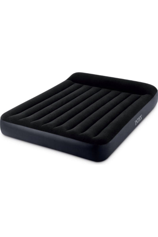 INTEX | Queen Pillow Rest Classic Airbed With Fiber-Tech Rp (220-240V Internal Pump) 203 x 152 x 25 cm | 42164150
