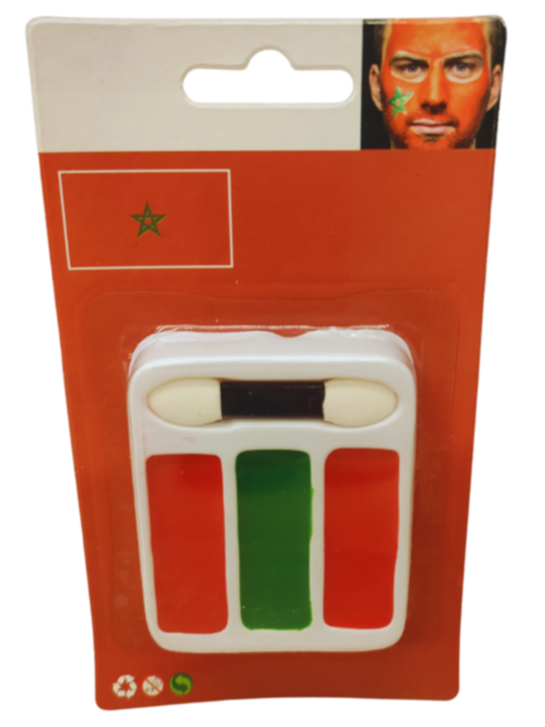 Quick Face Painting Kit with Brush (3 Packets) | Morocco- |- Minagination