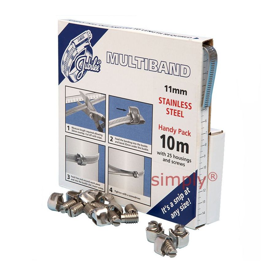 JUBILEE | Band Strap Kit S.Steel 10 Mtr | MB1806