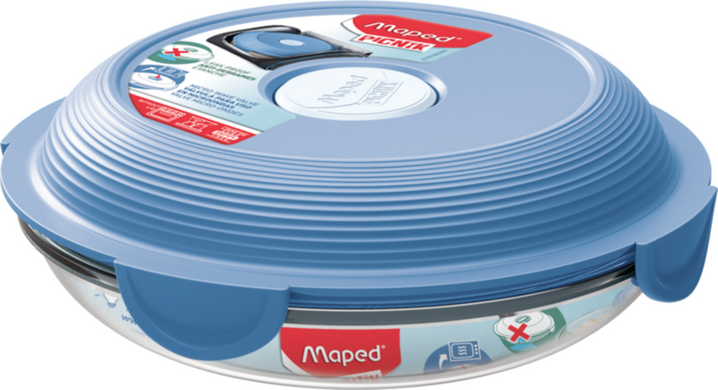 MAPED | Picnik Adult Lunch Box Glass Storm Blue | MD-870603
