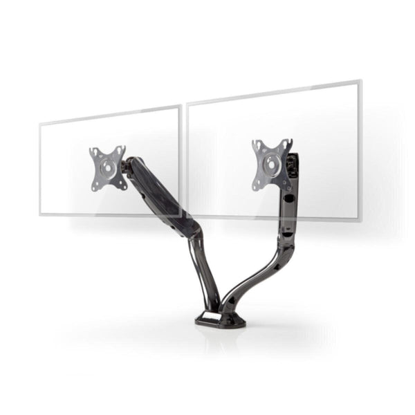 NEDIS | Desk Dual Monitor Mount 10"-32"inch Full Motion Black | MMNTDO100BK