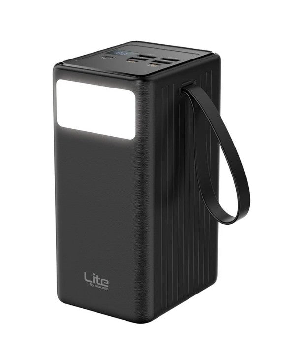 MOXEDO | Lite Multi Port 70,000 mAh PD 20W Mini Power Station Fast Charging 2 USB-C 4 USB-A Ports Portable with Built-in LED Flash Light and Lanyard | ML-PB022