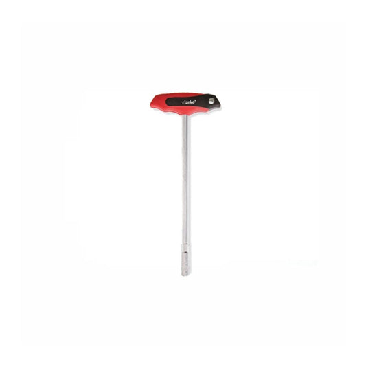 CLARKE | Nut Driver T Handle 6mm Red/Black Handle Chrome Plated | NDT6C