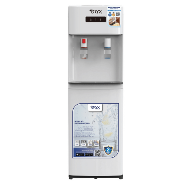 ORYX | Hot & Cold Top Load Water Dispenser 2 Tap White | OXDDW-2HWT-GEA