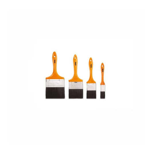 CLARKE | Paint Brush 4 inch Orange Color Compatible Plactic Handle Black Bristle | PB4CL
