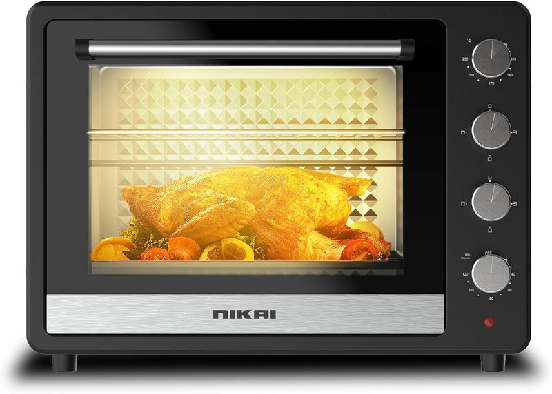 NIKAI |  Electric Oven 65Ltrs 2200W Black | Nt6500Src2