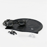SUPREME | Adult Swimming Goggles Set Black | SUP005