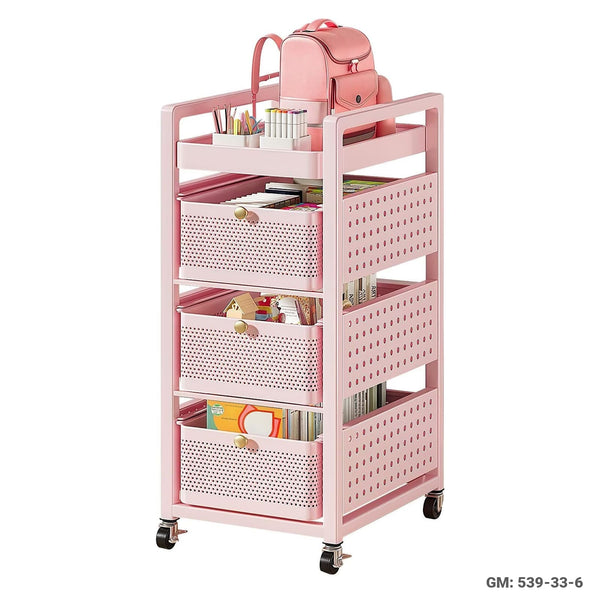 Multi-Functional Storage Movable Trolley Rack | 539-33-6