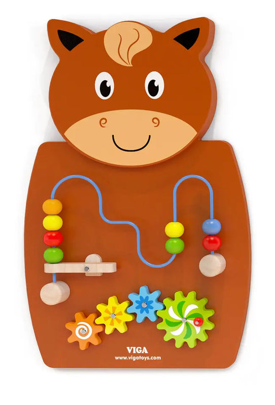 VIGA | Wall Toy Wire Beads & Gears | 50678FSC