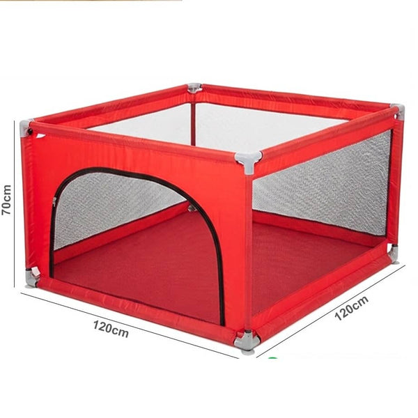 Baby Playpen with Breathable Mesh – Indoor & Outdoor Baby Play Yard 120×120cm | pp237-08