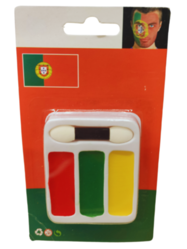 Quick Face Painting Kit with Brush (3 Packets) | Portugal- |- Minagination