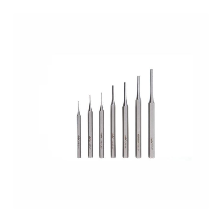 CLARKE | Pin Punch 7pcs Set with Heavy Duty Vinyl Roll Storage | PPSC