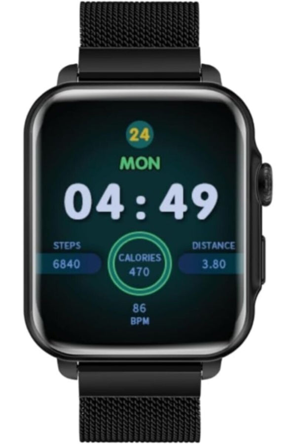 PROMATE | IP68 Fintness Tracker Smart Watch With Hands Free Support,1.8" Ips Display Black | TE0201523