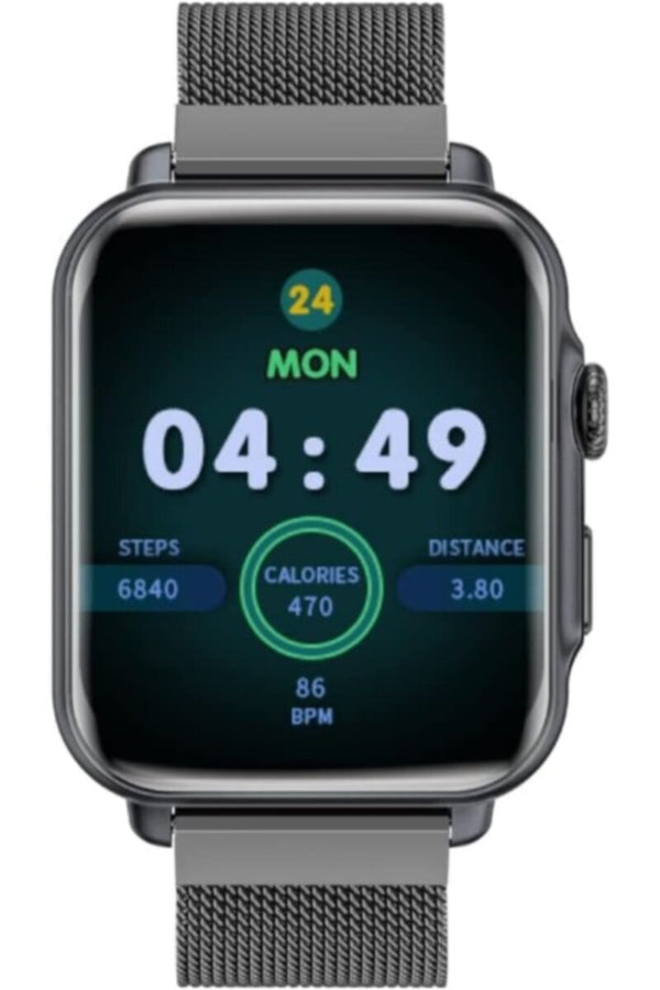 PROMATE | IP68 Fintness Tracker Smart Watch With Hands Free Support,1.8" Ips Display Graphite | TE0201525