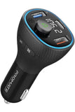 PROMATE | Wireless FM Transmitter, In-Car Bluetooth V 5.1 Transmitter Car Kit with 20W USB-C Power Delivery | TE0184128