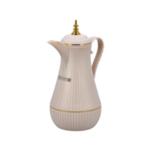 ROYALFORD | Daaria Glass Double Wall Vacuum Flask 1Ltr/ 33.5oz Cream | RF10173