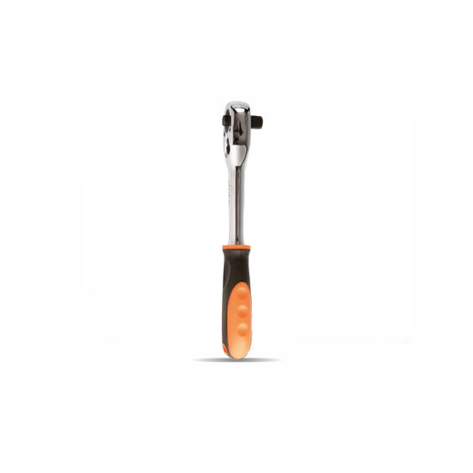 CLARKE | Ratchet Handle 3/4 inch drive Orange/Black Handle High Polished Chrome with Reverse Switch Mechanism | RH3/4C