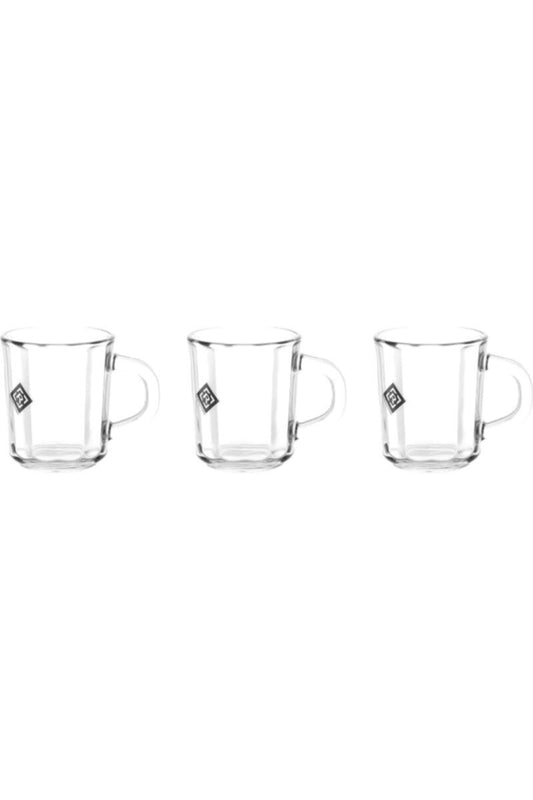 ROYALFORD | 3Pc Glass Mug with Handle(235ml) 1X16 | RF10290
