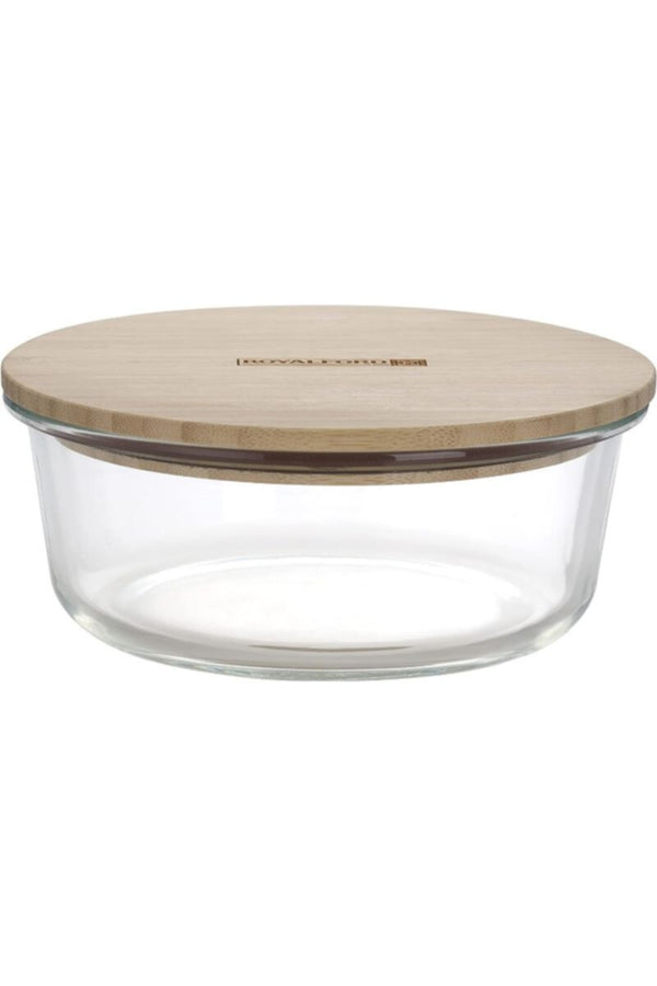 ROYALFORD | Ecodine Round Glass Container 950ml 1X12 | RF10325
